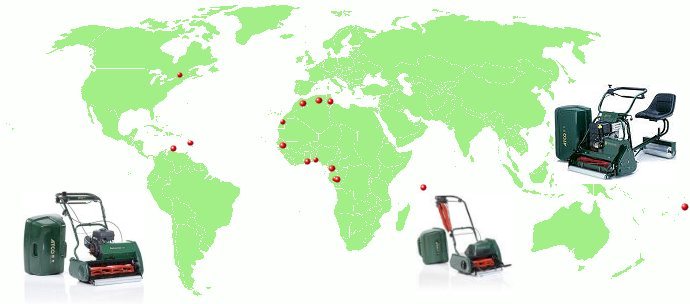 Tondeuses hlicodales livres dans la monde entier DOM-TOM - greenkeepers